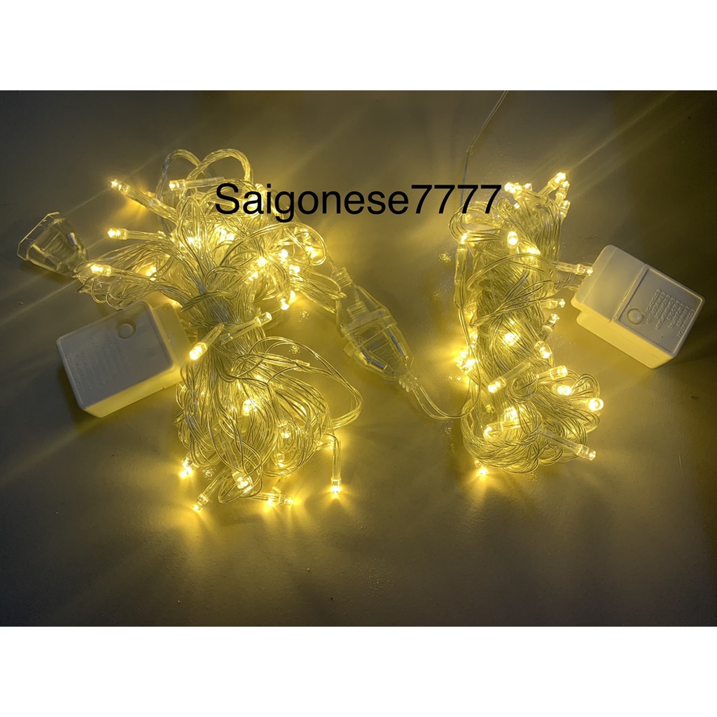 Dây Đèn Led Đom Đóm Fairy Light Trang Trí Tiệc Quấn Cây Thông Noel Mai Đào