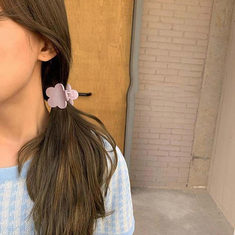 Kẹp tóc mini hình hoa nhiều màu sắc thời trang thanh lịch cho nữ