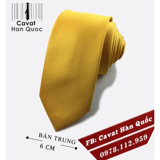 Cà vạt nam màu vàng cao cấp