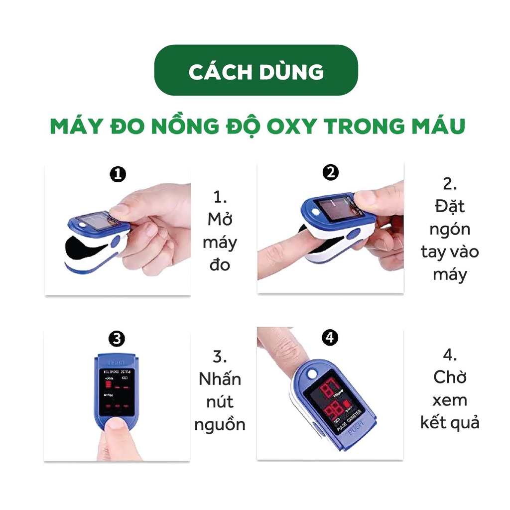 [NHANH-CHÍNH XÁC] Máy đo nồng độ Oxy trong máu Pulse Oximeter LK88/ Tanaka X1805 (TẶNG KÈM PIN)