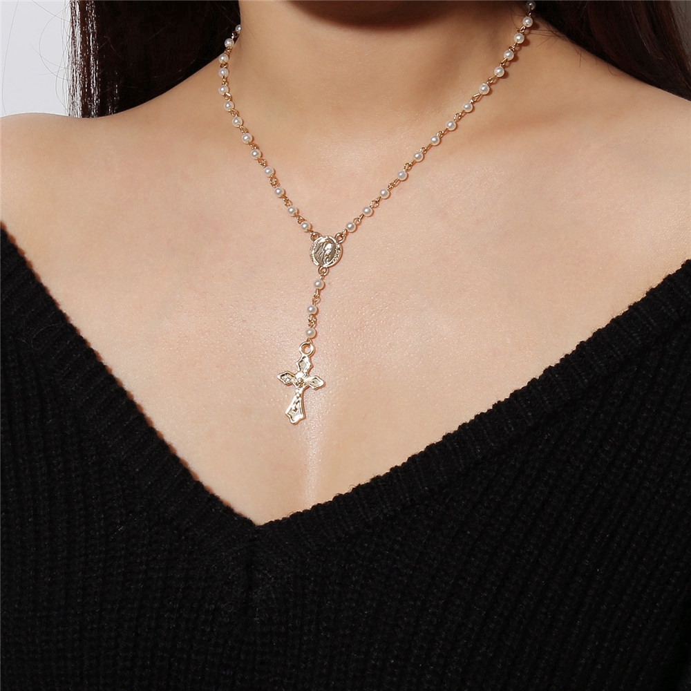 Dây Chuyền Hai Lớp Mặt Trái Tim Và Thánh Giá