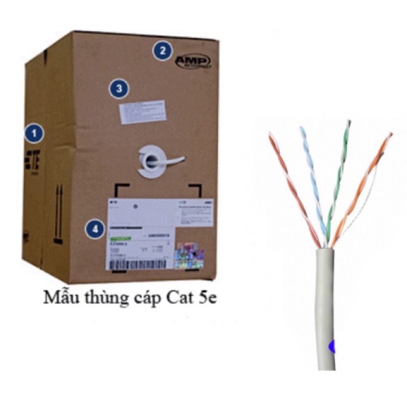Dây mạng lan đúc sẵn 2 đầu 1m2, 5m, 10m, 15m.. 50m Lan 1000mgb