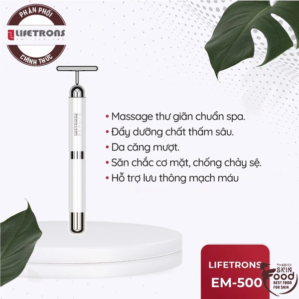 Máy Massage Nâng Cơ Mặt, Cải Thiện Tuần Hoàn Máu Lifetrons EM-500