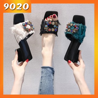 Thời trang Hàn Quốc dép gót giày mới của phụ nữ
