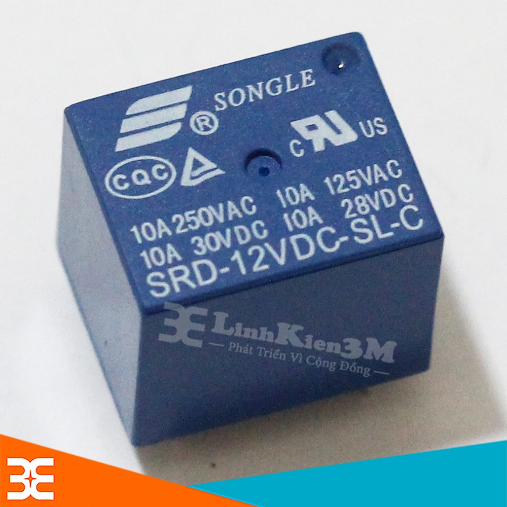 Bộ 3 Chiếc Relay Songle 12V10A  SRD- 12DVC- SL- C