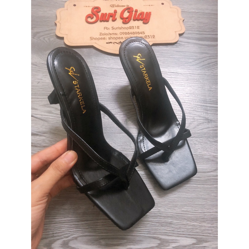 Dép thời trang nữ cao cấp gót cao 5p êm chân mã B7