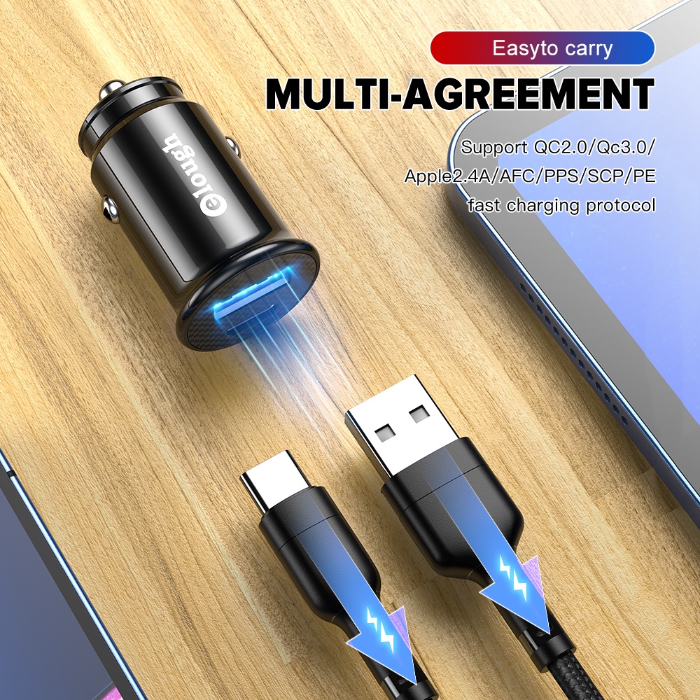 Tẩu Sạc Điện Thoại Nhanh 3.0 PD 40W Type C Trên Xe Hơi Cho Điện Thoại