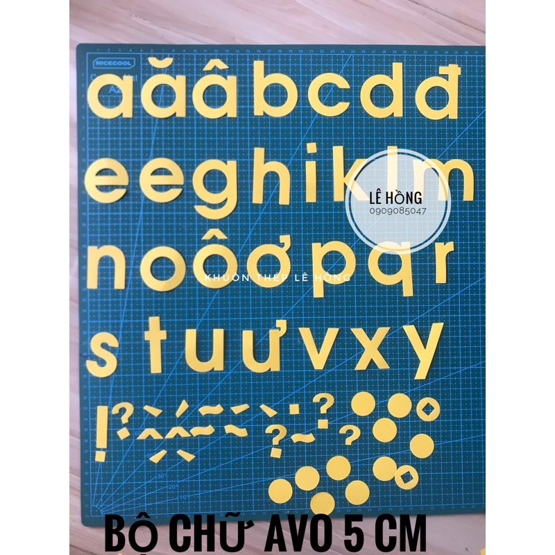 Bộ chữ AVO 5cm