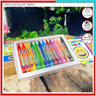 Bút sáp màu Crayon WinQ 12 Màu, màu sáp trẻ em