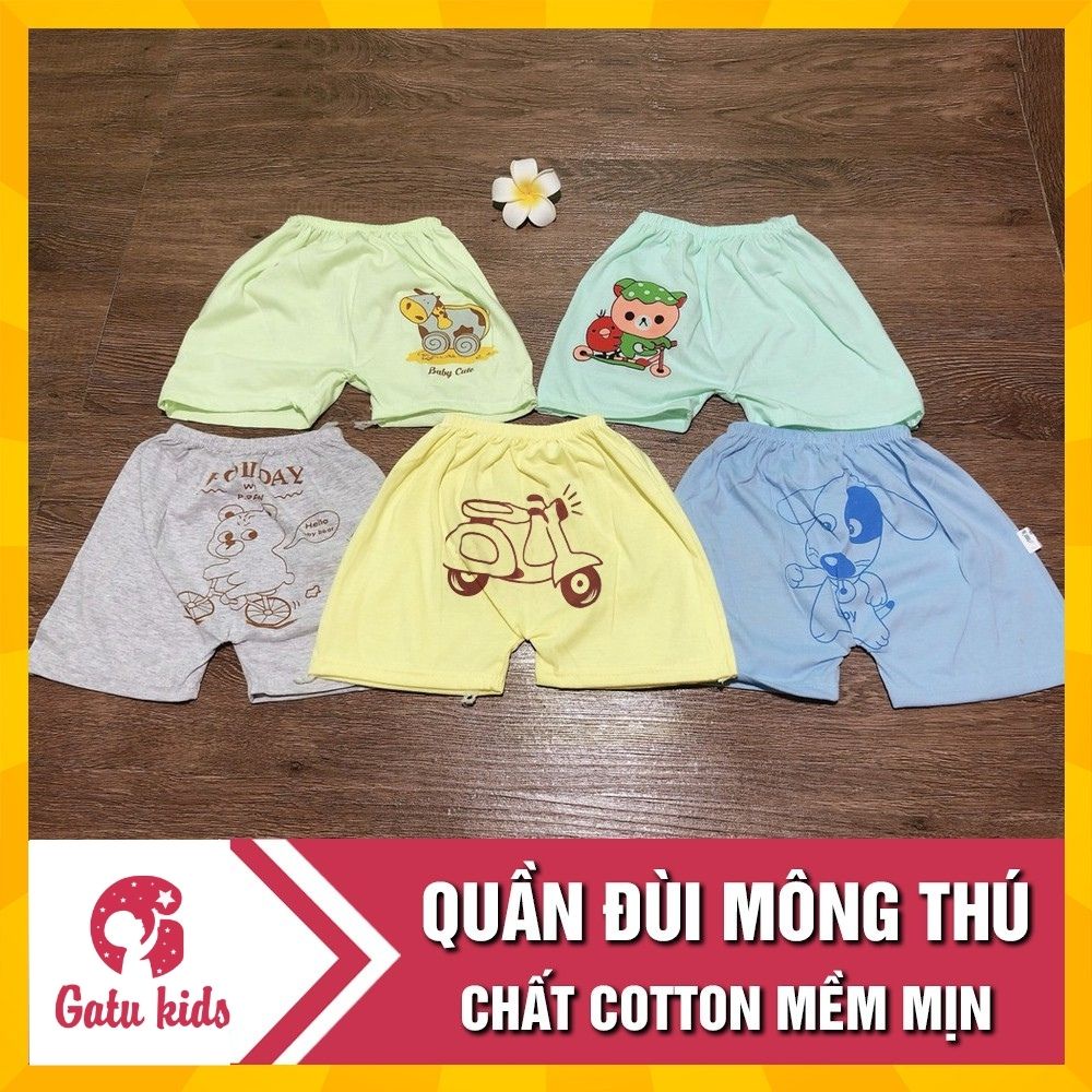 Quần chục đùi mông thú (set 10 chiếc) cotton mềm mịn cho bé (4-14kg)