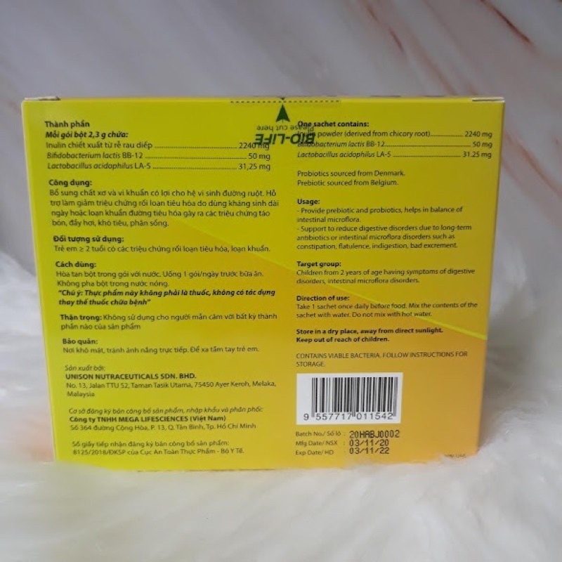 MEN VI SINH DẠNG BỘT A B JUNIOR PRE&amp;PRO ĐƯỜNG RUỘT KHỎE hỗ trợ giảm TÁO BÓN – ĐẦY HƠI – KHÓ TIÊU – PHÂN SỐNG