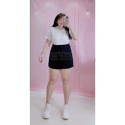 (TÁO ĐỎ BIGSIZE 55-90KG) CHÂN VÁY CHỮ A NGẮN LÊN FORM SIÊU XINH CÓ QUẦN TRONG ( ẢNH THẬT SHOP CHỤP 100%) 💕💕💕 | BigBuy360 - bigbuy360.vn