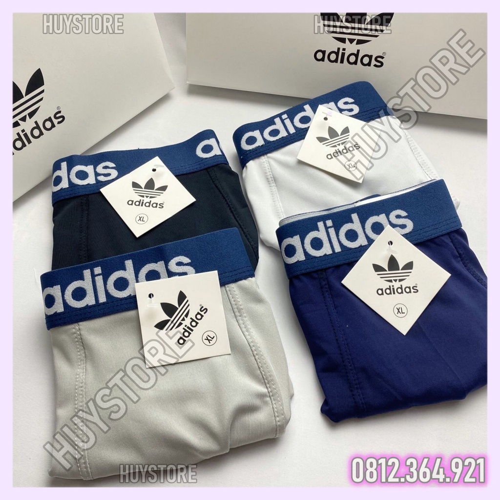 {Hộp 5 quần} sịp đùi nam ADIDAS  đủ màu, đủ size chất vải thun lạnh, thoáng mát, thấm hút mồ hôi,thoáng khí,dễ vận động