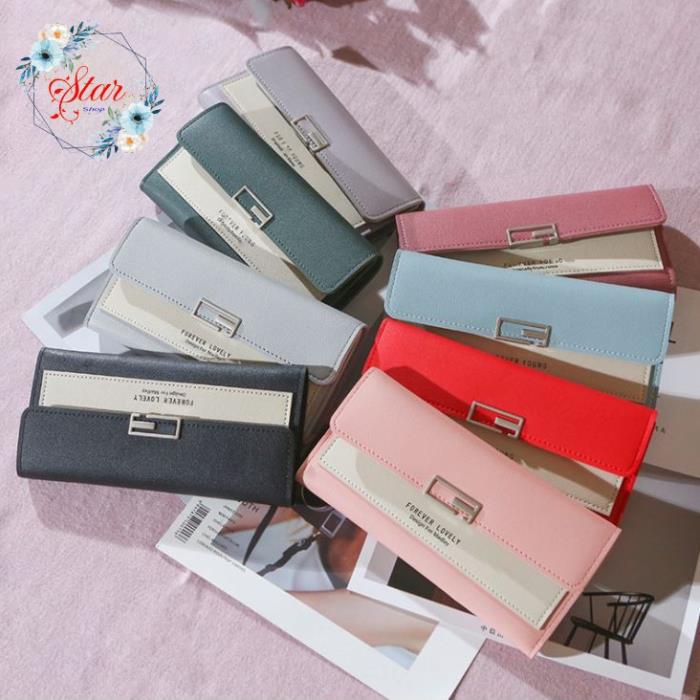 VÍ NỮ DÁNG DÀI, VÍ CẦM TAY FOREVER LOVELY CAO CẤP NHIỀU NGĂN THỜI TRANG G08