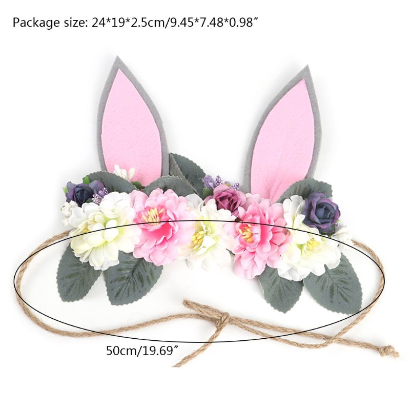 Băng Đô Cài Tóc Đính Hoa Đáng Yêu Cho Bé Gái