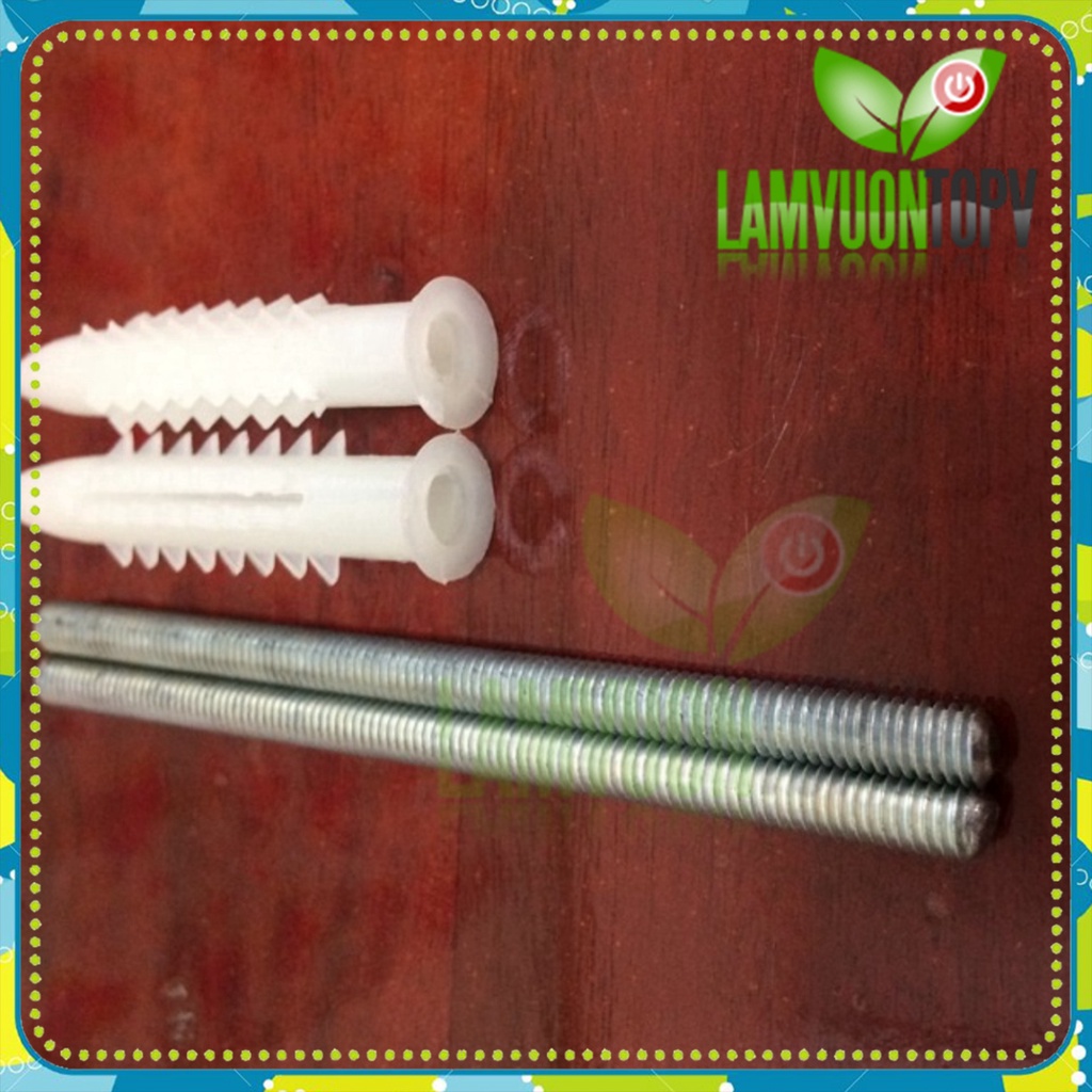 Chốt âm kệ treo tường TOPV tắc kê nhựa dạng đạn bướm vít nở cho chốt âm tường đỡ kệ gỗ vít âm giá rẻ Làm vườn TopV