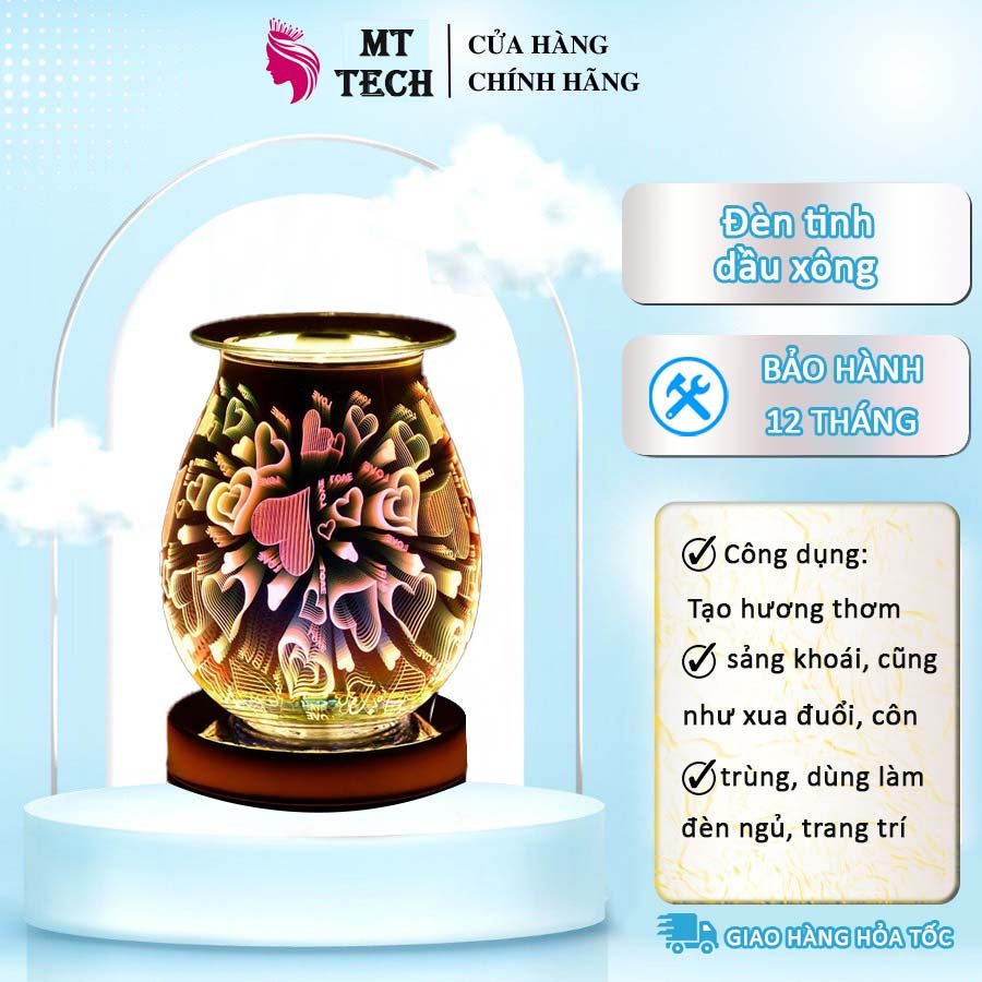 Đèn Tinh Dầu Xông Đền Tinh Dầu Thơm Phòng Cao Câp Bảo Hành 12 Tháng.