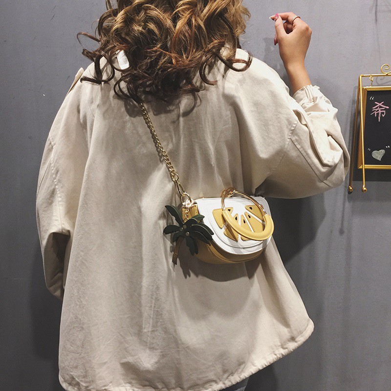 [Order] Túi đeo độc lạ hình múi cam