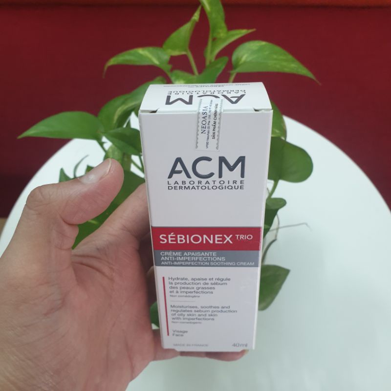 Kem dưỡng giảm mụn mờ vết thâm ACM Sebionex Trio Anti-Imperfection Soothing Cream 40ml