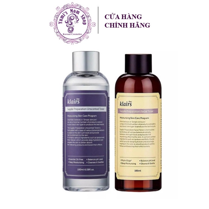 GIÁ HỦY DIỆT] Nước hoa hồng Dear Klairs Supple Preparation toner 180ml