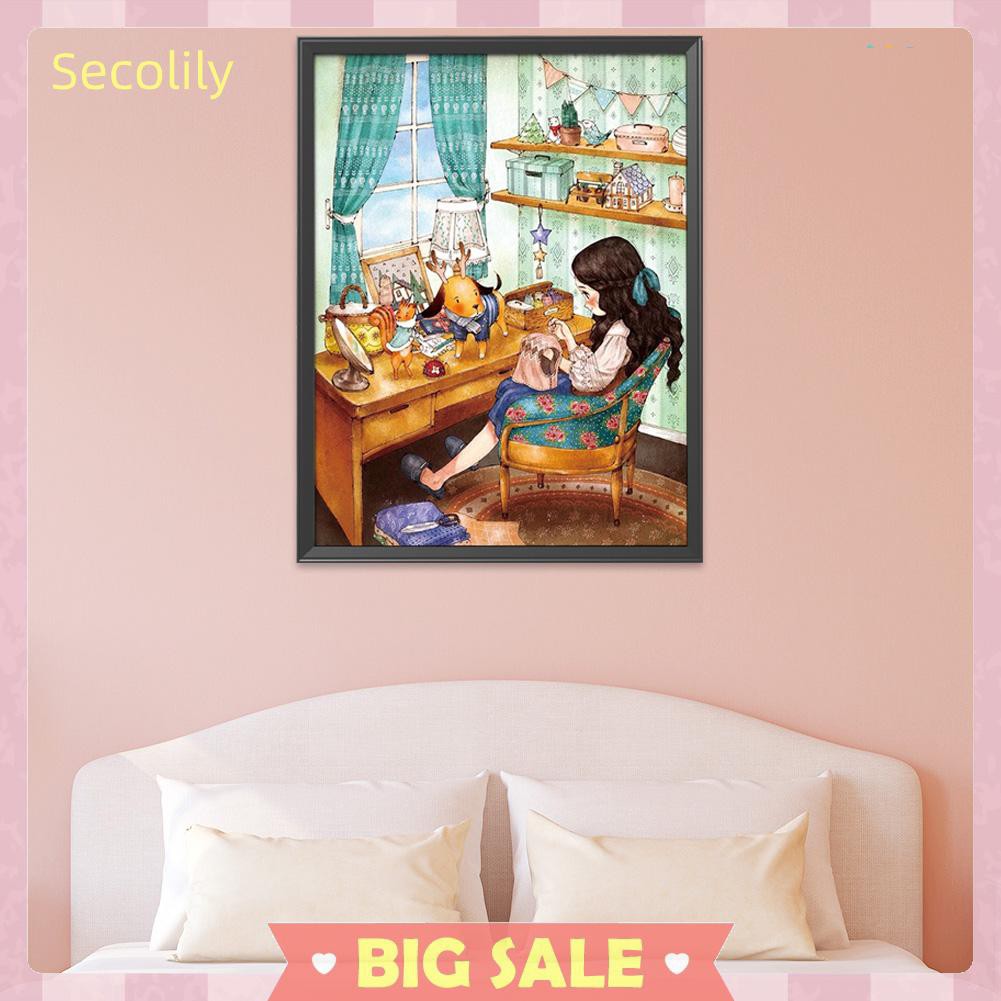 Bộ Tranh Thêu Chữ Thập 11ct Tự Làm Hình Cô Gái Dễ Thương Tiện Dụng | BigBuy360 - bigbuy360.vn