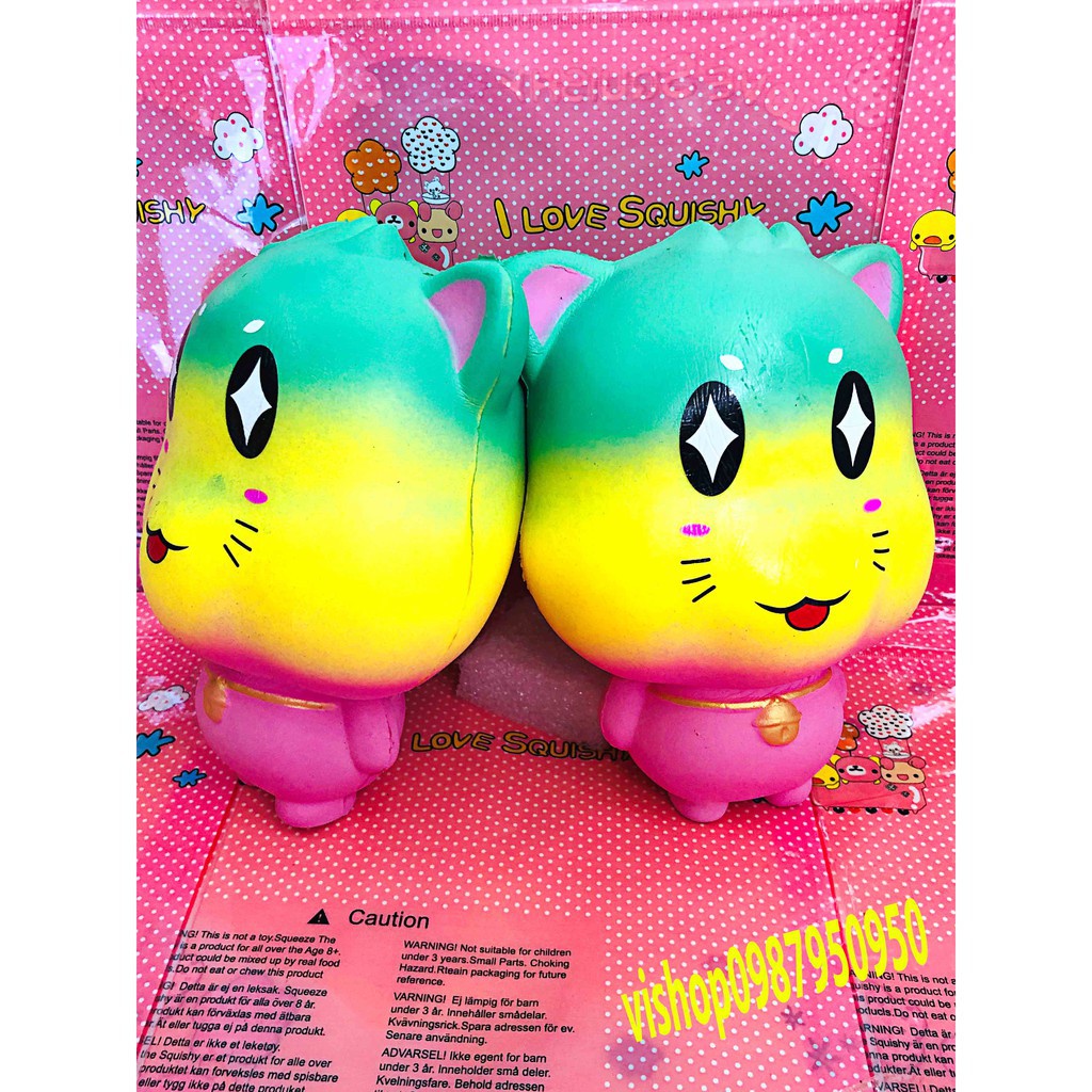 SQUISHY MÈO MẶT BỰ ĐÁNG YÊU