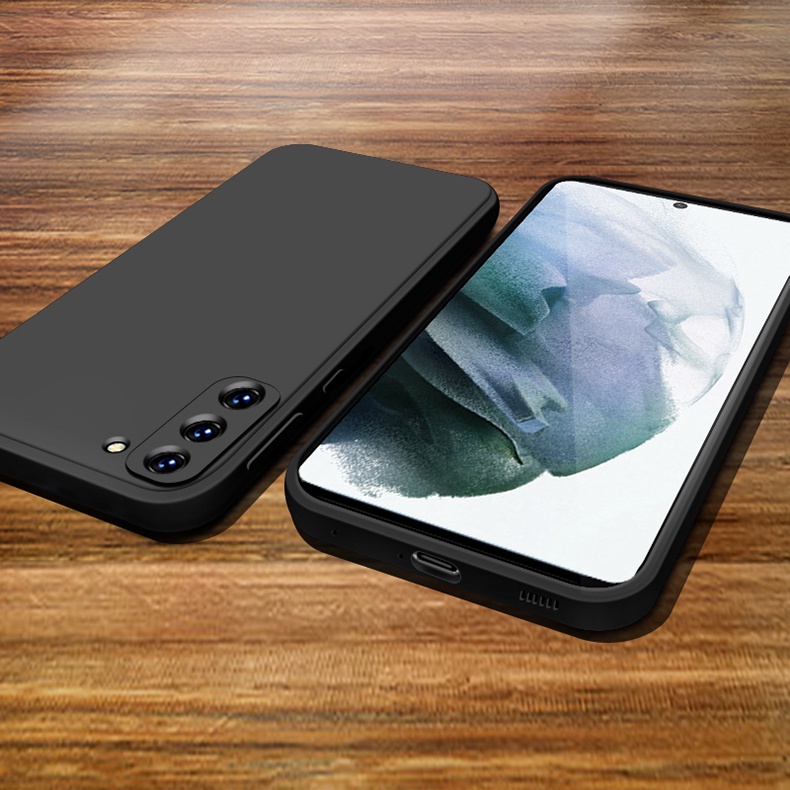 Ốp Điện Thoại Silicon Dẻo Vuông Cho Samsung Galaxy S22 Ultra S21 FE S20 S10 S9 Plus Note 20 10 9 Note 10 Plus
