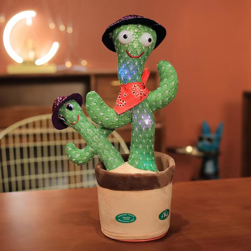 Cây Xương Rồng Nhảy Múa Có Thể Nói Chuyện, Có Thể Nhảy Múa Xương Rồng Nhảy Múa 120 Bản Chính Hãng, 100%, có thể ghi Âm, có