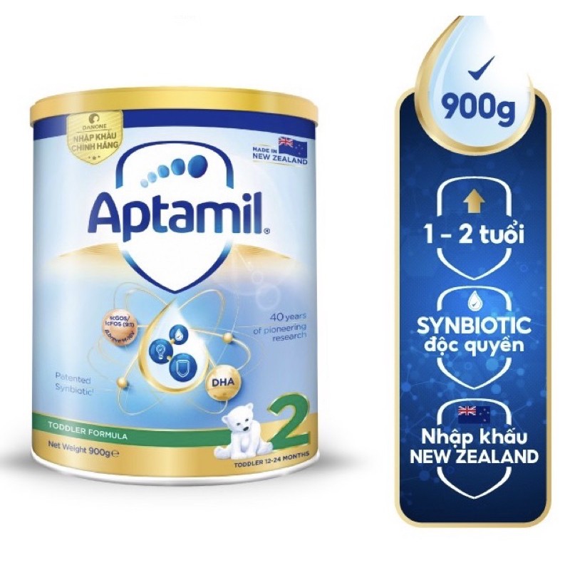 [QUÀ TẶNG KHI MUA 2 LON] SỮA BỘT APTAMIL 2 LON 900G