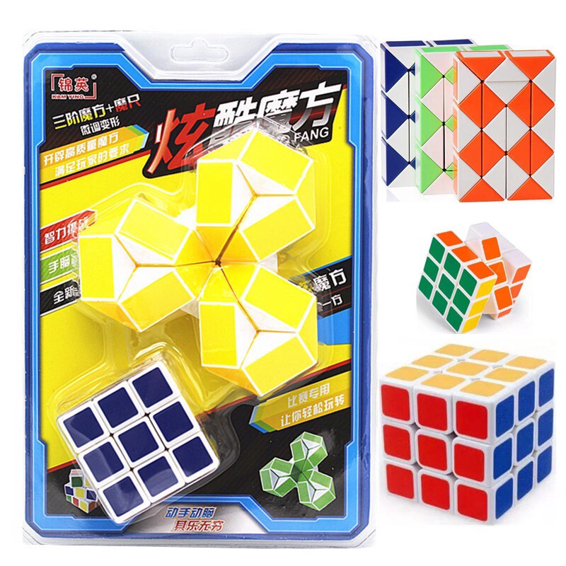 FREE SHIP (COMBO) RUBIK ma thuật kèm bibik 3x3