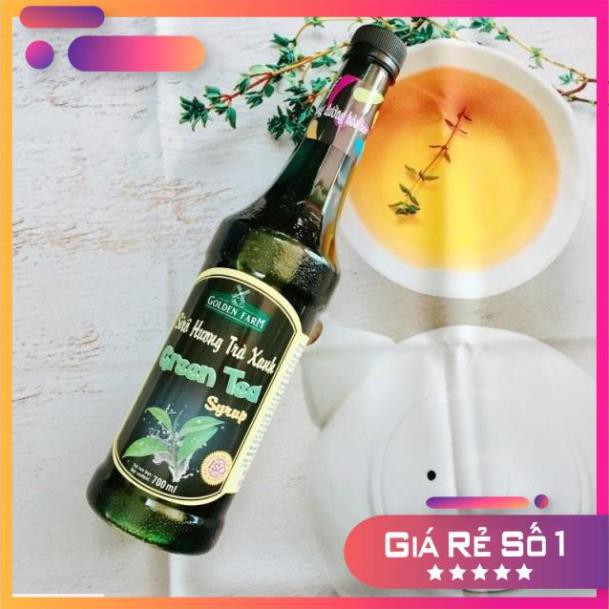 Siro trà xanh golden farm 520ml-nguyên liệu dùng trong pha chế