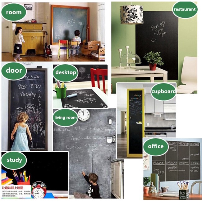 Bảng Đen Dán Tường Có Thể Xóa Được Kích Thước 45*100/ 45*200cm
