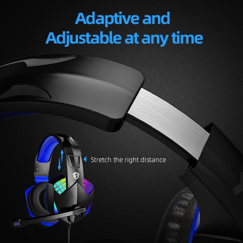 Tai Nghe Trùm Đầu Chơi Game zzz Mạnh Mẽ Và Thực Tế Cho Điện Thoại Thông Minh / Laptop / Đèn RGB Thiết