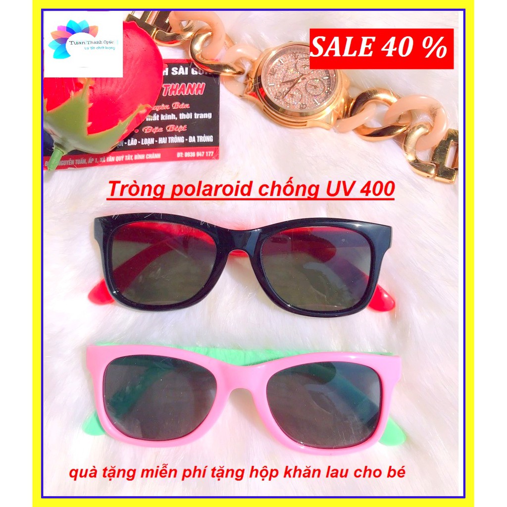 MẮT KÍNH TRẺ EM SIEU DẺO SIÊU BỀN BẺ KO GÃY S525C5 tròng Polaroid chống UV 400 TẶNG hộp và...