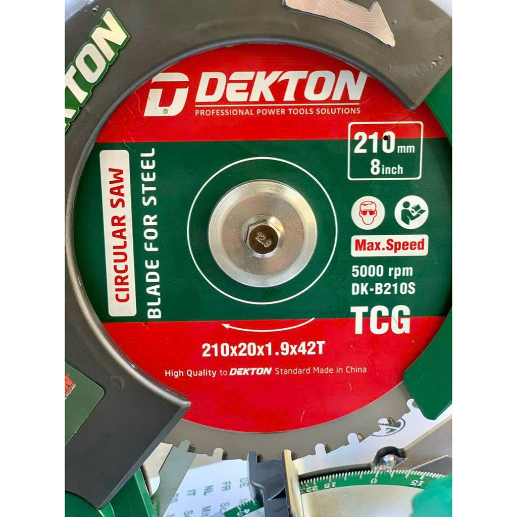 Máy cắt nhôm Dekton 210mm  - Kèm luỡi hợp kim - Chuyên dụng cắt sắt / gỗ / nhôm