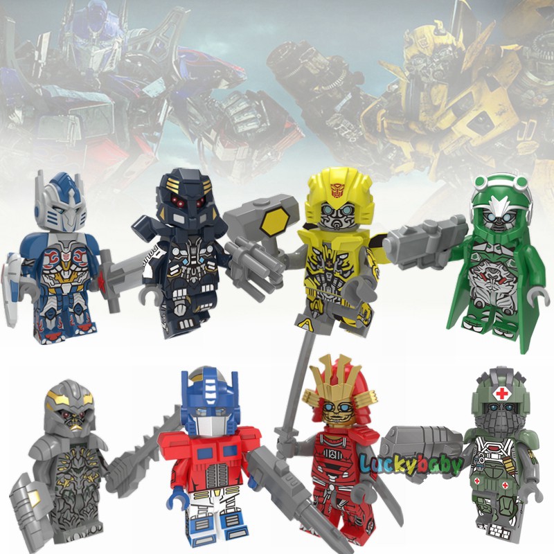 Đồ chơi khối lego lắp ráp hình nhân vật Bumblebee Optimus Prime trong Transformers