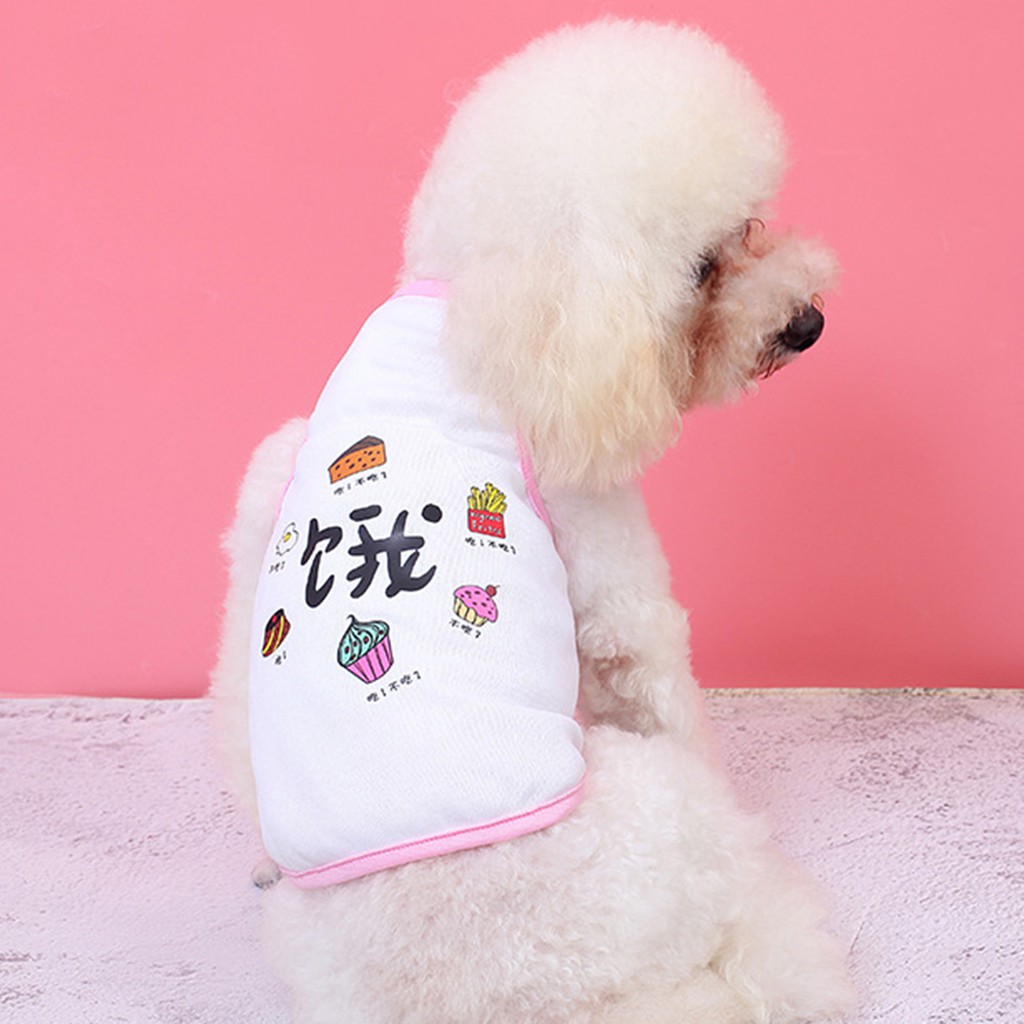 Áo thun in chữ đáng yêu dành cho thú cưng