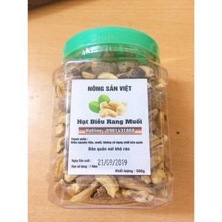 1 kg Hạt điều rang muối loại vỡ