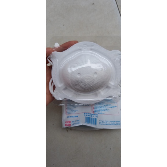 Khẩu trang gấu Pigeon Nhật bản cho bé mẫu mới 2021