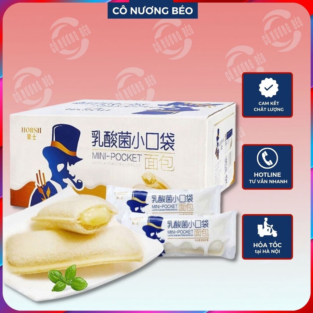 Bánh sữa chua HORSH ông già cao bồi túi 500g và 1kg Ăn vặt cô nương béo