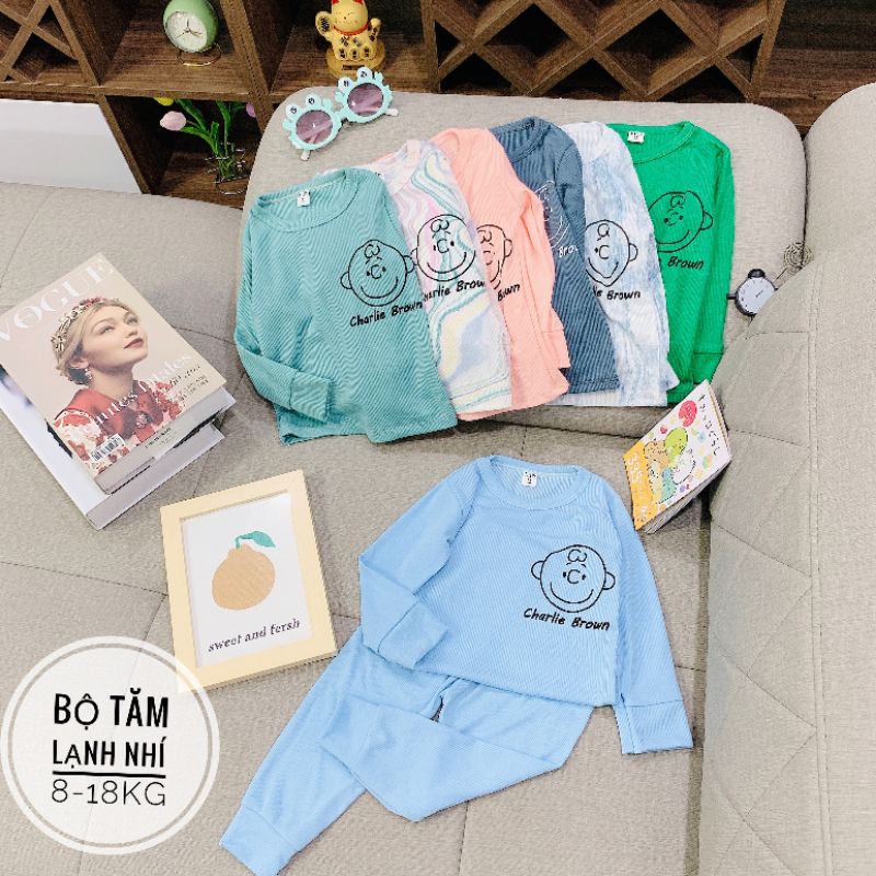 {8-18kg} Bộ tăm lạnh cho bé size nhí chất mềm mát Quần Áo Thu Đông M382 (Mẫu mới nhất)
