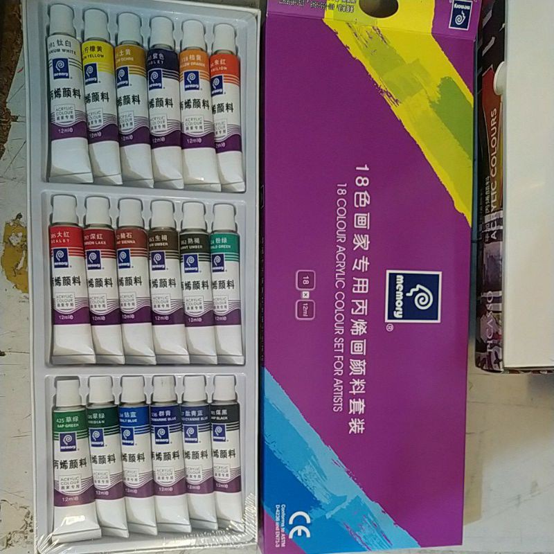 MÀU ACRYLIC DẠNG TUÝP 18/24 MÀU