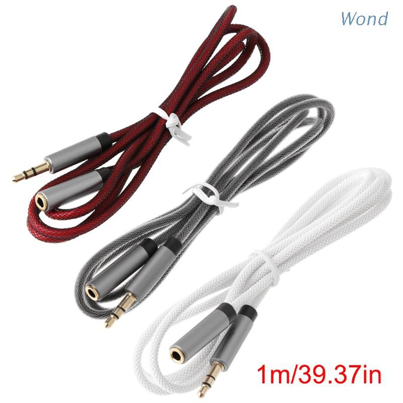 Dây cáp nối dài tai nghe chốt cắm 3.5mm cho Xiaomi Huawei Samsung Htc