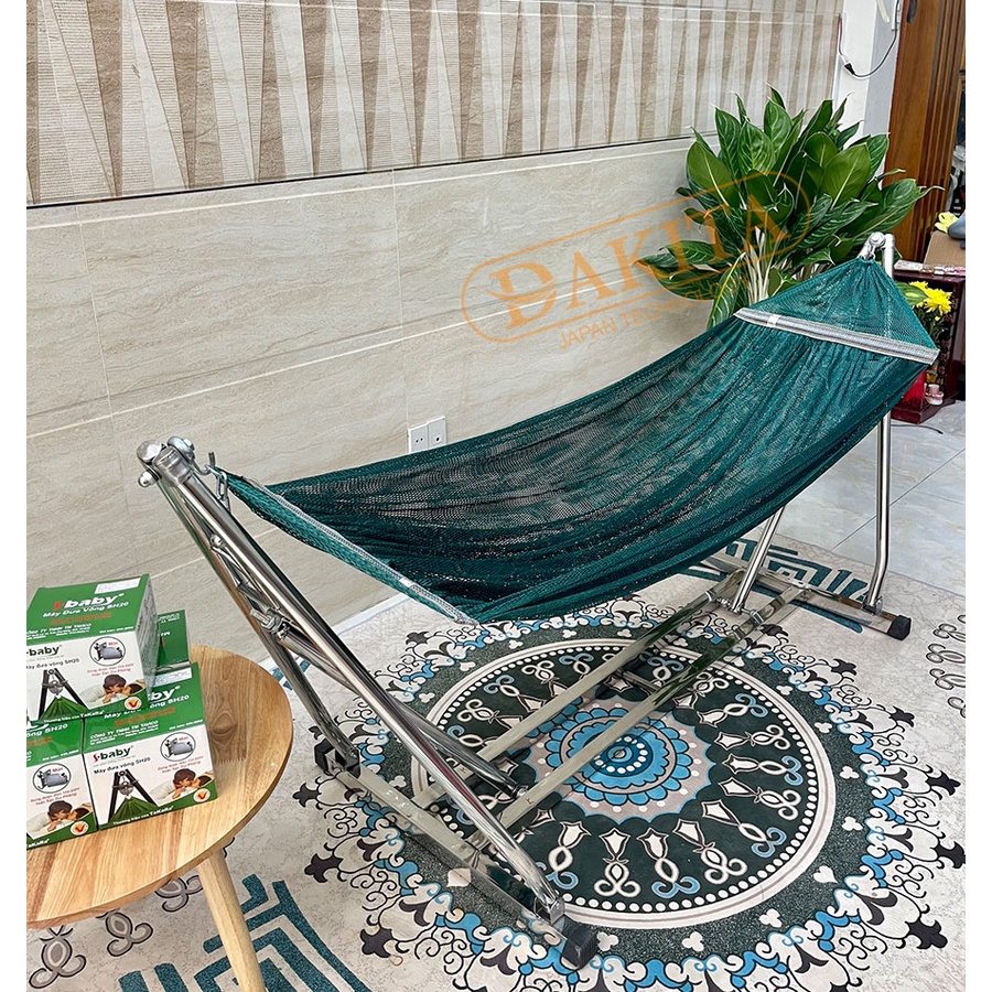 Lưới võng cán thép cỡ đại loại tốt rộng bền, 2 lớp cứng, không co giãn, cán thép bản lớn chắc chắn.