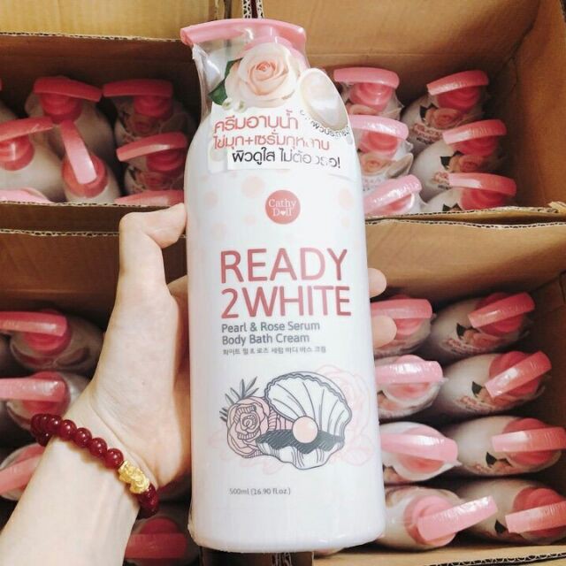 SỮA TẮM TRẮNG DA READY 2 WHITE PEARL AND ROSE CATHY DOLL THÁI LAN 500ML