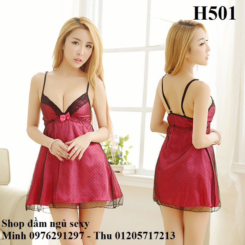 Đầm ngủ sexy đồ ngủ sexy H501