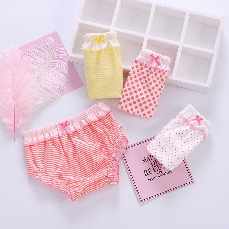 QUẦN CHIP BÁNH BAO CHO BÉ GÁI - QUẦN CHIP COTTON THẤM HÚT MỒ HÔI