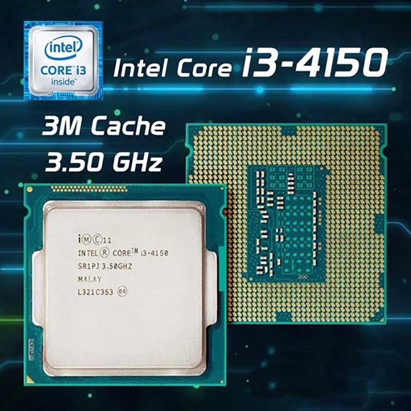 Bộ vi xử lý Intel I3 4150 (3.50GHz, 3M, 2 Cores 4 Threads) kèm Fan