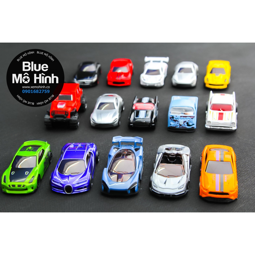 Set 5 xe mô hình bằng kim loại 1:64