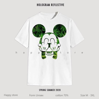 Áo thun Nam Nữ Chuột Mickey cần